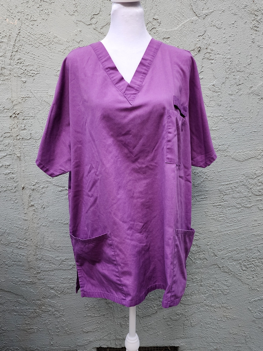 Barco Uniforms Purple V-Neck Scrub Top
